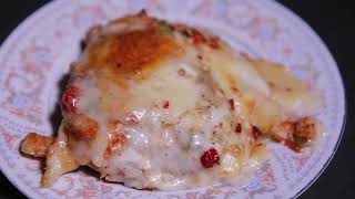 Breakfast Bread Lasagna Recipe  Easy Lasagna  Chicken Lasagna With White Sauce  NadiasKitchen [upl. by Enelyaj244]