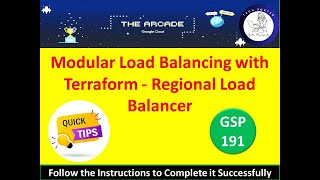 2024  Modular Load Balancing with Terraform  Regional Load Balancer 3 Minutes  qwiklabs [upl. by Nylimaj841]