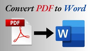 pdf to word converter [upl. by Xirtaeb]