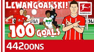 Lewandowskis 100th Goal for Bayern Song  Powered by 442oons [upl. by Adolf582]