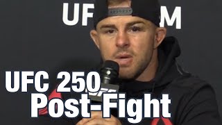 UFC 250 PostFight Backstage Cody Stamman finding a way to win w Brothers death [upl. by Schlenger]