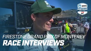 RACE INTERVIEWS  FIRESTONE GRAND PRIX OF MONTEREY [upl. by Kulda]