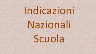 Indicazioni nazionali e linee guida [upl. by Mian841]