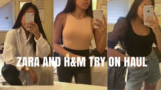 ZARA AND HampM TRY ON HAUL  KAITLIN DANIELLE [upl. by Ahsiei712]