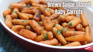 Brown Sugar Glazed Baby Carrots  East Side Dish Recipe [upl. by Tamma]