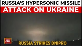 Russia Launches Hypersonic Missile At Ukraines Dnipro Escalation Warned  India Today [upl. by Asylem]