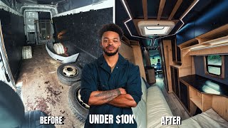 I Built The Ultimate Luxury Camper Van For Less Than 10k  Full Build Start to Finish [upl. by Sorce]