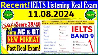 IELTS LISTENING PRACTICE TEST 2024 WITH ANSWERS  11082024 [upl. by Teressa]