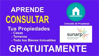 APRENDE COMO CONSULTAR TUS PROPIEDADES Bienes Inmuebles EN REGISTROS PUBLICOS  SUNARP 2021 [upl. by Yaj125]