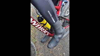 Leonardo Olmi review and test GripGrab Aquashield 2 waterproof GravelMtb cover shoes [upl. by Kalindi]