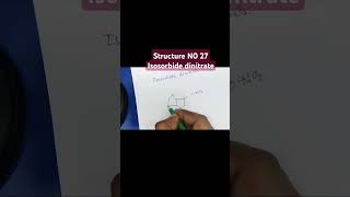 Structure of Isosorbide dinitrate [upl. by Mailand]