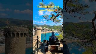 Tossa de mar old town beautiful view to city and sea Spain 🇪🇸🤩 [upl. by Eseela]