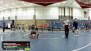 2024 Kids Folkstyle Nationals Charlotte Nold vs MacKenzie Harris102 Ibs Women’s 14U Quarterfinals [upl. by Procto707]