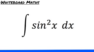 Integral of sin2 x [upl. by Htezzil619]