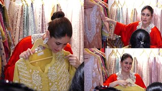 Kareena Kapoor Khan doing Shopping Lucknow kurtis from Pakistani Store  Kareena Kapoors shopping [upl. by Thynne]