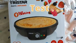 Test Crêpiere Tristar Action Gifi Carrefour [upl. by Suoivatnod]