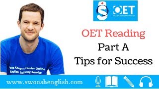 OET Reading Part A Tips for Success [upl. by Siblee]