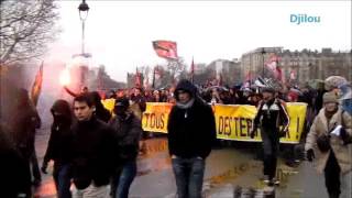 Manifestation quotJour de colèrequot Paris 26012014 [upl. by Tnarb771]