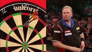 Raymond van Barneveld hitting the first ever 9 darter at Ally Pally [upl. by Oht444]