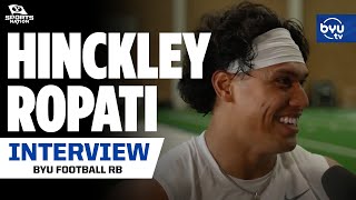 Hinckley Ropati talks Fall Camp and BYU Offense [upl. by Tina]