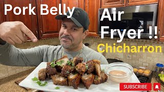 Air Fryer Crispy Pork Belly chicharron [upl. by Ignatius]