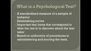 Psychological Tests Explained [upl. by Stauffer]