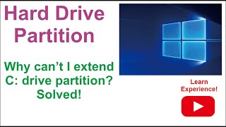 Why can’t I extend my C Drive Solved – Complete Windows 10 Hard Drives Partitions Issues Tutorial [upl. by Ayahs]