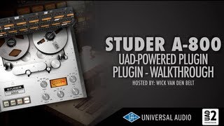 UAD  Studer A800 Plugin Explained Complete walkthrough [upl. by Allbee951]