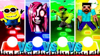 Minions Exe Vs My Little Pony Exe Vs Nick Hulk Exe Vs Minecraft Exe  tileshop tiles [upl. by Azarria708]