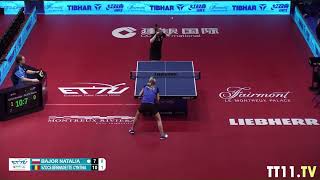 Bernadette Szocs vs Natalia Bajor 1 8 Top 16 Europe 2023 [upl. by Olcott]