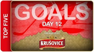 Top 5 Goals  Day 12  IIHFWorlds 2016 [upl. by Otrebtuc557]