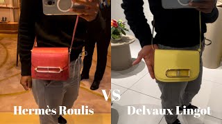 Delvaux Lingot vs Hermès Roulis  Which bag is the fairest of them all  Anesu Sagonda [upl. by Nawak]