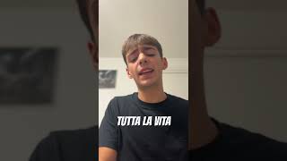 TUTTA LA VITA  GAZZELLE foryou cover pianocover cantante musica piano gazzelle indieitalia [upl. by Rednaskela]