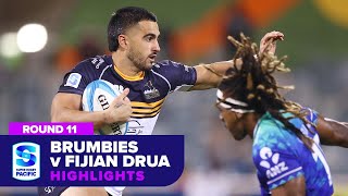 Brumbies v Fijian Drua Highlights  Round 11  Super Rugby Pacific 2024 [upl. by Nytnerb]