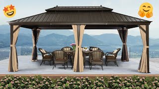 Top 5 Gazebos for High Winds in 2024  Best Outdoor Shelters Reviewed [upl. by Judas]