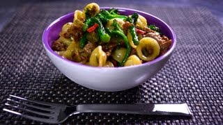 How to Make Orecchiette Pasta with Sausage and Broccoli Rabe [upl. by Anua]