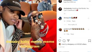 Dababy Baby Mama Meme Instagram Baby Mama MeMe After Being Mocked For Not Leaving Rappers Home [upl. by Searby946]