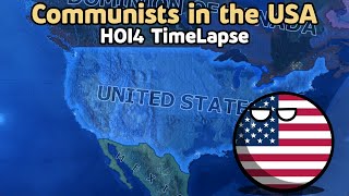 Communists in the USA  HOI4 Timelapse [upl. by Anaeg]