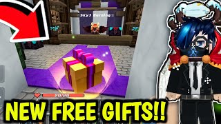 NEW FREE GIFTS IN BEDWARS 😱  BLOCKMAN GO [upl. by Laud]