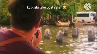 koggala lake boat safari😮😍 [upl. by Elocel]