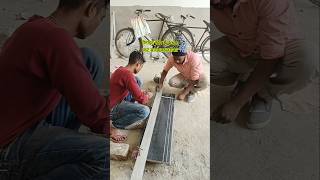 ग्रेनाइट स्टेप में कट मारने का सही तरीका construction granite tiles [upl. by Annaeerb104]