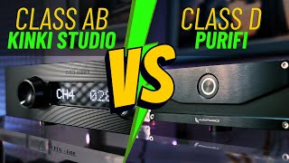 Kinki EXM1 vs Purifi 1ET400A  Class AB vs Class D Amp [upl. by Aisatsanna502]