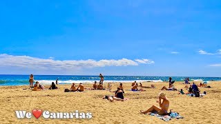 Beach Walking Tour  Maspalomas Canary Islands  4K  We❤️Canarias [upl. by Canon406]