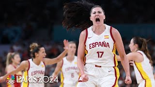 Spain China play to SHOWSTOPPING OT THRILLER in womens basketball  Paris Olympics  NBC Sports [upl. by Parsaye]