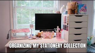 organizing my stationery collection putting everything in the ikea alex drawers [upl. by Chase]