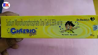 Cheerio Gel  Sodium Monoflurophosphate Gel  Cheerio Gel Uses Benefit Dosage Reviews in Hindi [upl. by Anan231]