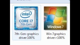 7th Gen Inte Win 7 graphics driver 100 [upl. by Nifares]