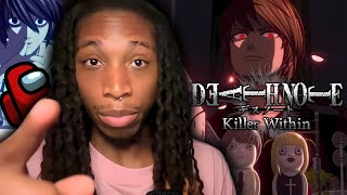 ANIME AMONG US  Death Note Killer Within Announcement Trailer  REACTION [upl. by Eramal943]