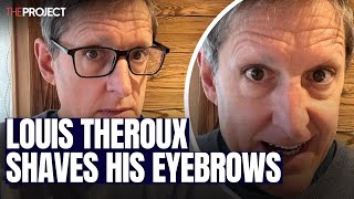 Louis Theroux Shaves Eyebrows Due To Alopecia [upl. by Eitsyrhc439]