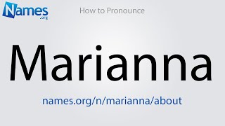 How to Pronounce Marianna [upl. by Gonzales41]